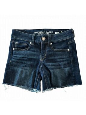 American Eagle Stretch Dark Denim Shorts
